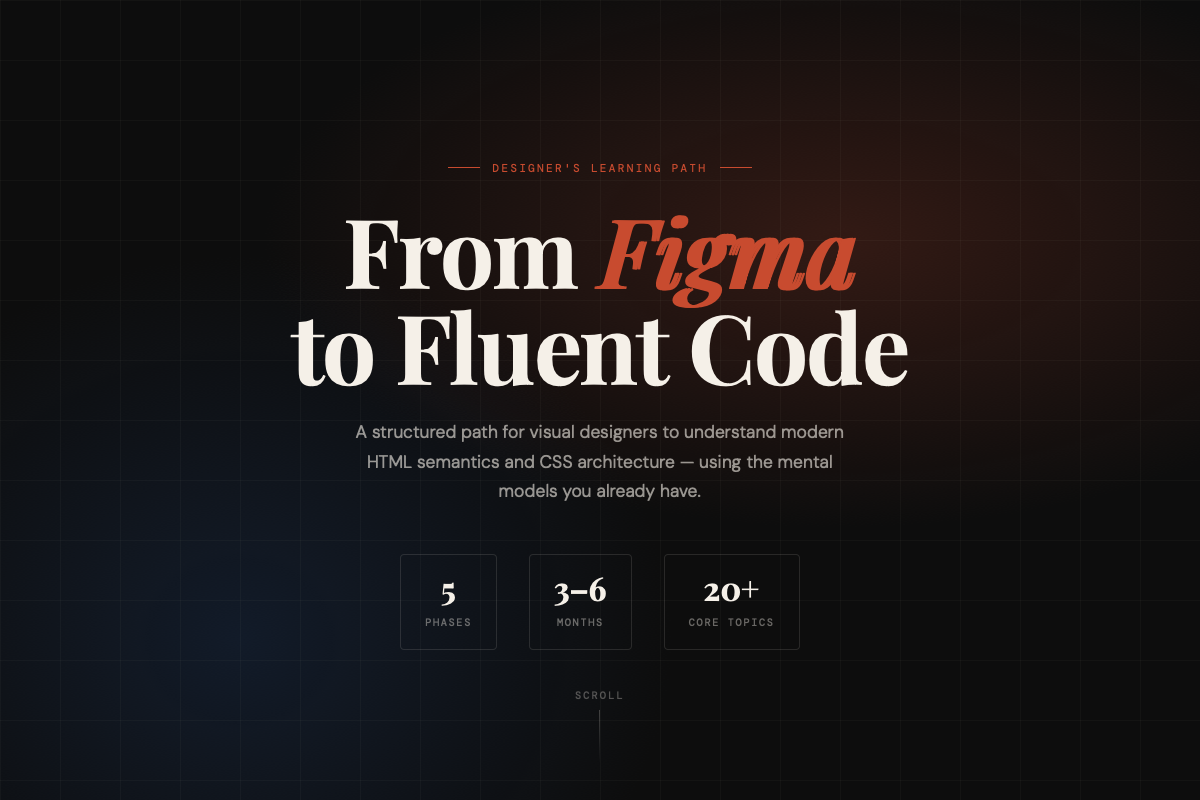 From Figma to Code — Designer Code Learning